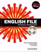 Učebnice v jazykovém kurzu KONVERZACE řádný 4-měsíční, 2 x 2 vh týdně, A1 až B2 - English File 3rd edition elementary
