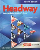 Učebnice v jazykovém kurzu 14 hodin angličtiny  - ONLINE kurz pro středně pokročilé (B1+/B2) středa večer od 15. května - New Headway Intermediate - 4th Edition