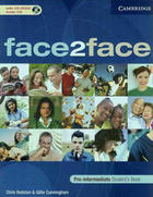 Učebnice v jazykovém kurzu SPEAK TO ME! Anglická konverzace a obecná angličtina 1-1 ONLINE! - Face2Face - Pre-Intermediate