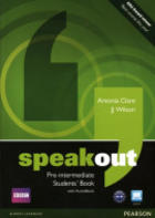 Učebnice v jazykovém kurzu Angličtina pro mírně pokročilé s rodilým mluvčím, úterý 19:00 - 20:30 - SpeakOut Pre-Intermediate