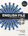 Učebnice používaná v jazykové škole  CHANNEL CROSSINGS: English File 3rd edition pre-intermediate