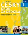 Učebnice používaná v jazykové škole  Akademické gymázium a Jazyková škola Praha: Česky krok za krokem 1